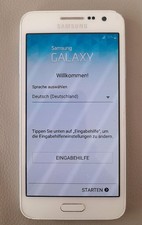 Samsung Galaxy A3 weiß (2016), 16GB, gebraucht ohne Kratzer mit Displayschutz
