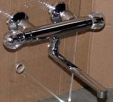 Birnini Brillant Griff Bad Küchen Wandarmatur Wannen armatur Auslauf L 24cm Rund