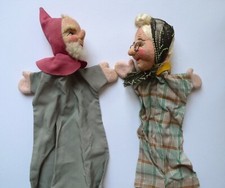 Sehr Alte Handpuppen - Oma und
