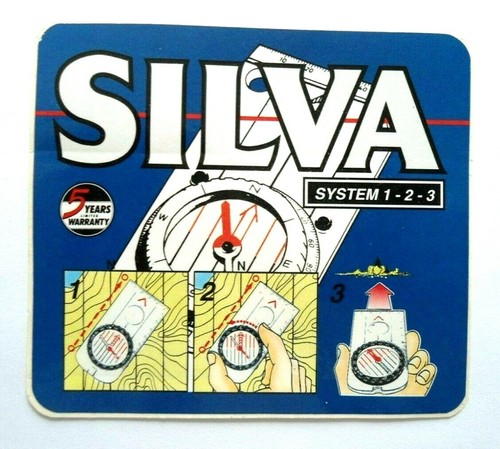 Werbe aufkleber silva kompass - silva,