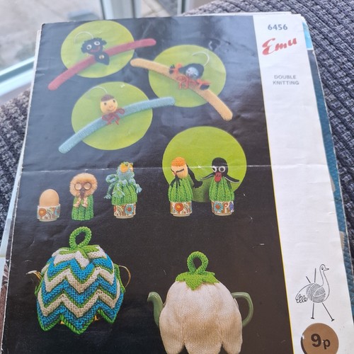 Vintage emu strickanleitung - strickanleitung, dk