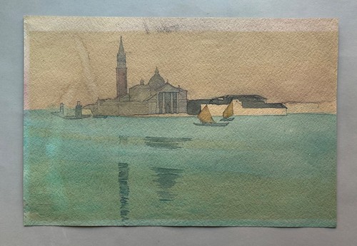 Aquarell anonym blick auf - blick,