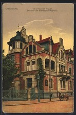 Offenburg, Villa Heinrich Krauth, Inh. der Bahnhofswirtschaft, Ansichtskarte 