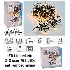 LED Lichterkette mit Fernbedienung 240 / 768 Timer Dimmer Lichtsensor Funktionen