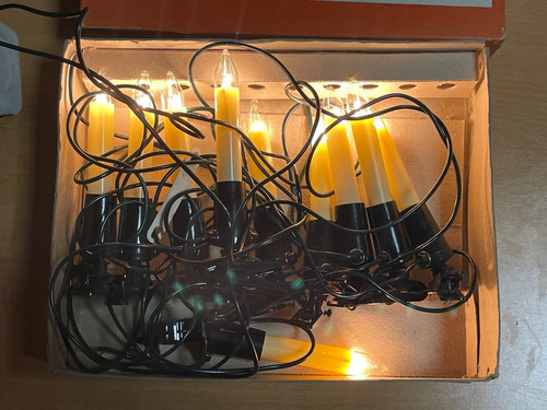 Alte weihnachtsbaumbeleuchtung - alte,