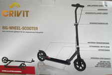 Big Wheel-Scooter mit Handbremse, schwarz
