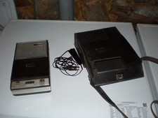Philips  Vintage Kassettenrekorder EL 3302 (?), tragbar, schwarz, mit Mikrofon !
