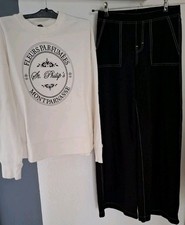 ❤ H&M Sweatshirt GEPFLEGT Gr 164 HOSE Baggy Jeggings (NEUwertig)  ❤