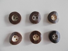 6 echte Hirschhorn Knöpfe