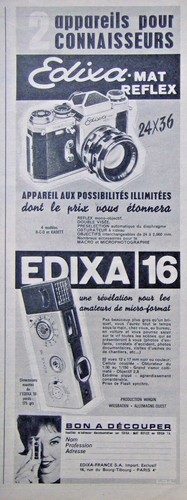 Pressewerbung 1964 edixa - pressewerbung,