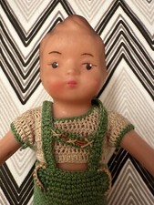 Alte Puppe aus Gummi 13 cm