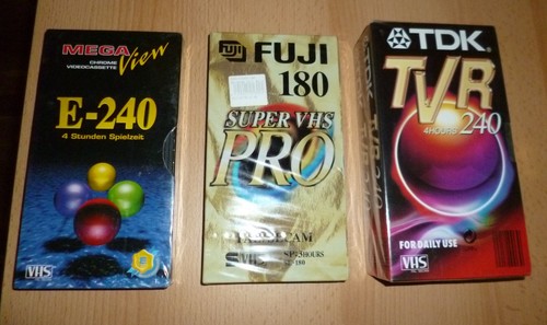 Vhs leerkassetten 240 tdk - leerkassetten,