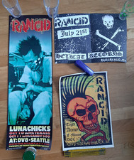 Rancid Poster Tiger Army Lunachicks Punk Original rar F-minus The Clash
