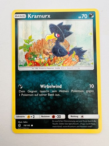 Pokemon karte kramurx 145 - pokemon, 78/145