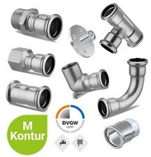 Edelstahl Pressfitting V4A M