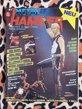 METAL HAMMER Nr. 1 * 1984 * IRON MAIDEN & JUDAS PRIEST Riesenposter * 92 x 60