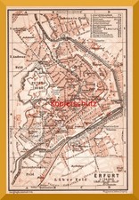 Erfurt +Original Stadtplan von