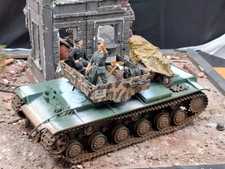 German Beute KV-1 Feldumbau Bergepanzer gebaut+gebrusht 1:35