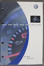VW Bora - Bedienungsanleitung "Mai 2001" Betriebsanleitung, Handbuch, 