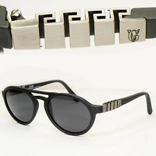 Gianni Versace 1996 Herren Vintage anthrazitgrau Pilot Sonnenbrille MOD 535 KOL 789