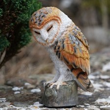 Schleiereule harz skulptur - schleiereule,