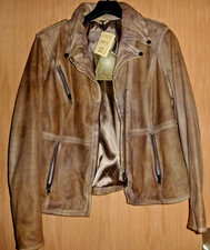 BiBa Lederjacke Damen D46  Lammleder 100% schlamm/khaki Gr. 46 neu Lammnappa TOP