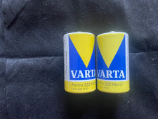 2x VINTAGE D CELL VARTA