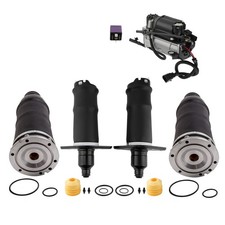 4x Federbalg Hinten Vorne + Luftfahrwerk Kompressor for Audi A6 4B C5 Allroad