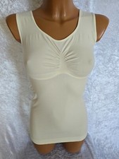 Schlankstütz Shapewear Top, PU-UBF,  ohne Muster-Champagner- Gr. L - 42 44 -SK 3