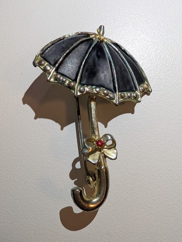 Vintage brosche regenschirm - brosche, "regenschirm"