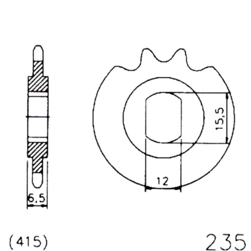 Esjot 13z ritzel - 13z, 415