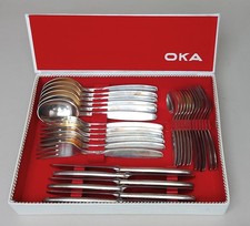 Vintage OKA Besteck 30 tlg. Helgoland Modell 143 alt 100er Silber 1,47 kg