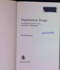 Organization Design. An