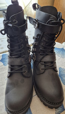 Rammstein Biker Stiefel Leder