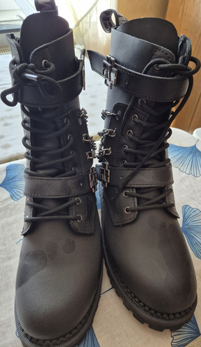 Rammstein biker stiefel leder - stiefel,