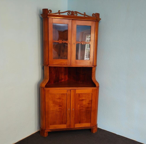 Biedermeier eckschrank - biedermeier,