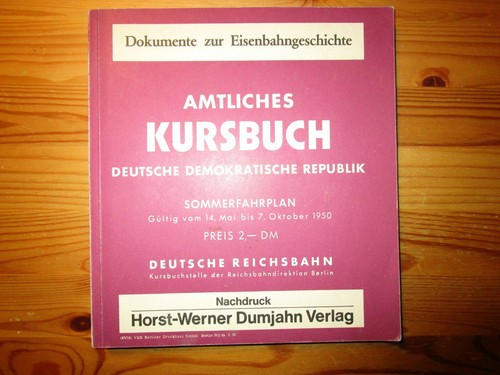 Amtliches kursbuch deutsche - amtliches,