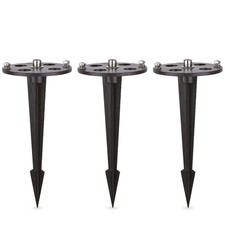 3x rostfreier Erdspiess für