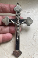 Antik Kruzifix Soldatenkreuz Sterbekreuz  10 cm