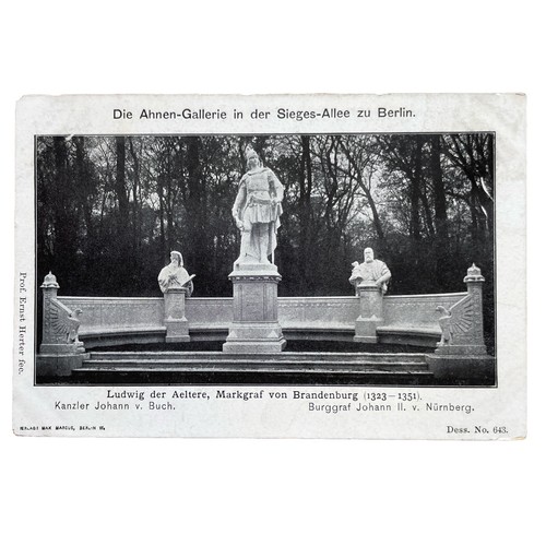 Postkarte berlin siegesallee - postkarte,