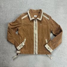 LACOSTE Damen Cord Jacke Gr. 46 Samt Harrington Jacket 5707 Braun
