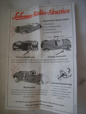 Anleitung Schuco Radio  Akustico  90er Jahre
