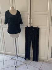 Neu Pailletten Anzug Größe M