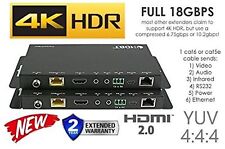 4K Hdbaset Extender Set - HDR 18GBPS 60hz Ethernet HDMI Einzel CAT5e CAT6 101m