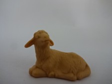 Ostern / Deko Figur / Beiges Schaf sitzend