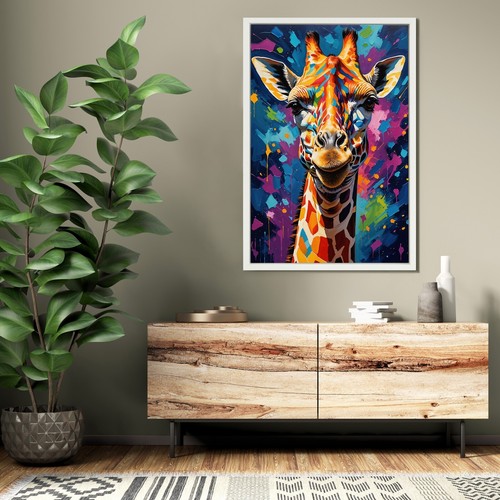 Wandbild giraffe pop art - ✅,