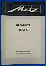 Bedienungsanleitung Metz Mecablitz 45 CT 5    Deutsch u. Englisch