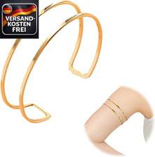 Einstellbarer Goldarmreif Rund