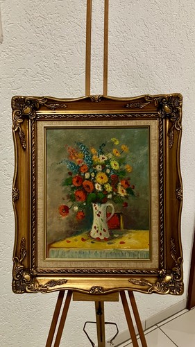 Altes blumen gemälde öl - altes,