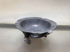 Antik Zinn Aschenbecher, gemarkt,  14 cm, schwere Qualität, TOP Zustand